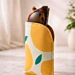 funda de gafas limones