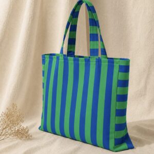 Tote maxi Rayas azules