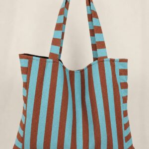 Tote maxi Rayas terracota