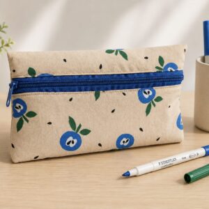 estuche manzanas azules