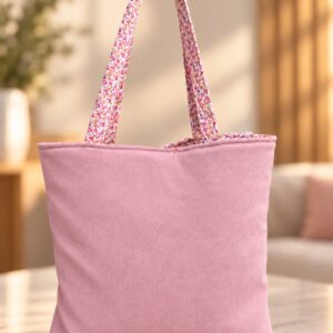 Tote Bag acolchada rosa bebé