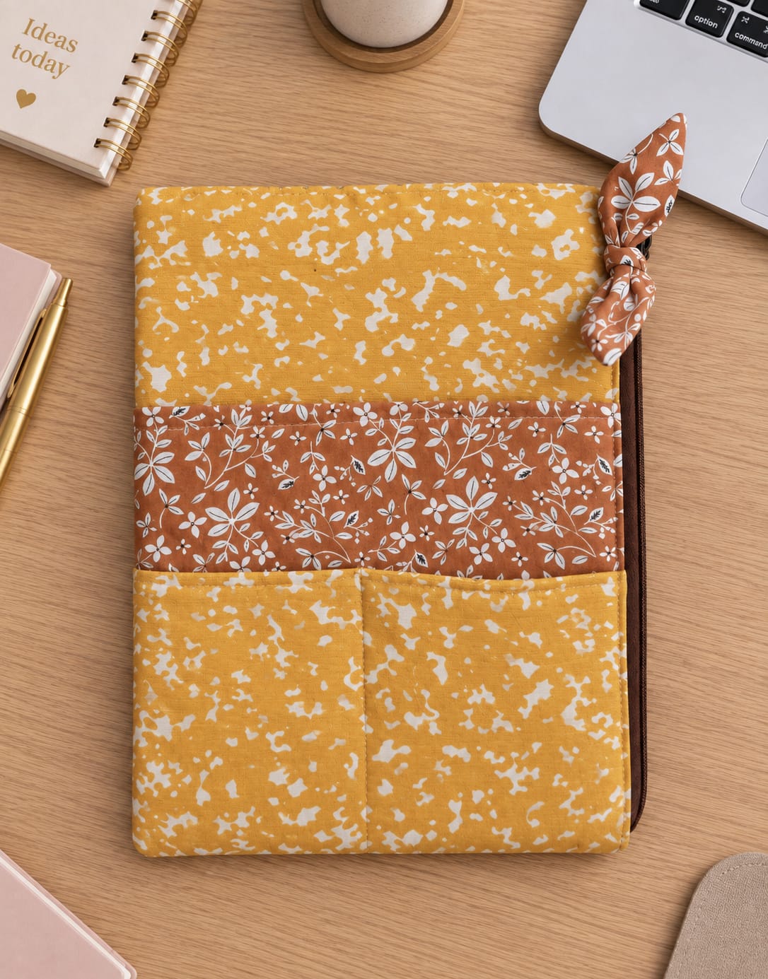 funda multifuncion mostaza