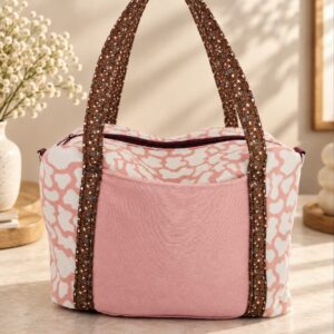 Bolso Bloom rosa estampada