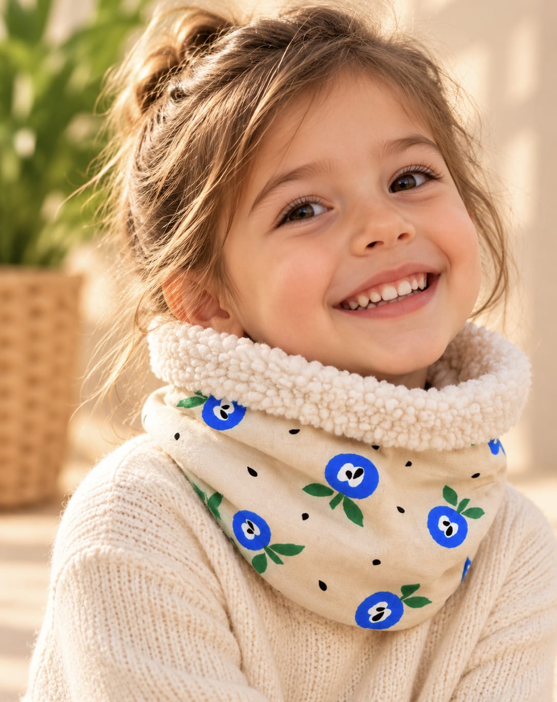 Buff infantiles manzanas azules
